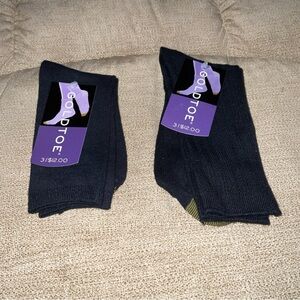 Vintage Ladies GOLD TOE Womens Trouser Socks 9-11 shoe 6-9 NAVY BLUE 2 pairs NWT